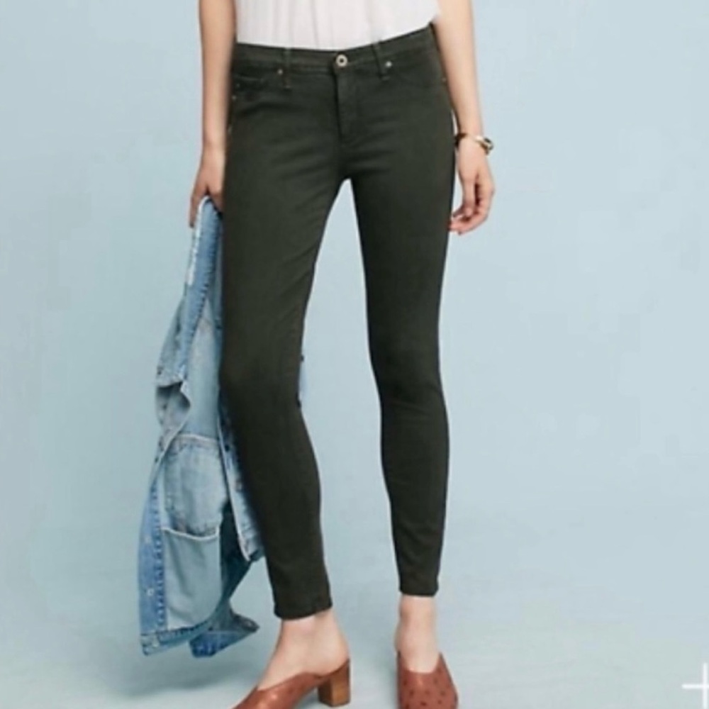 AG JEANS - ADRIANO GOLDSCHIED - Super Skinny Ankle - Dark Green